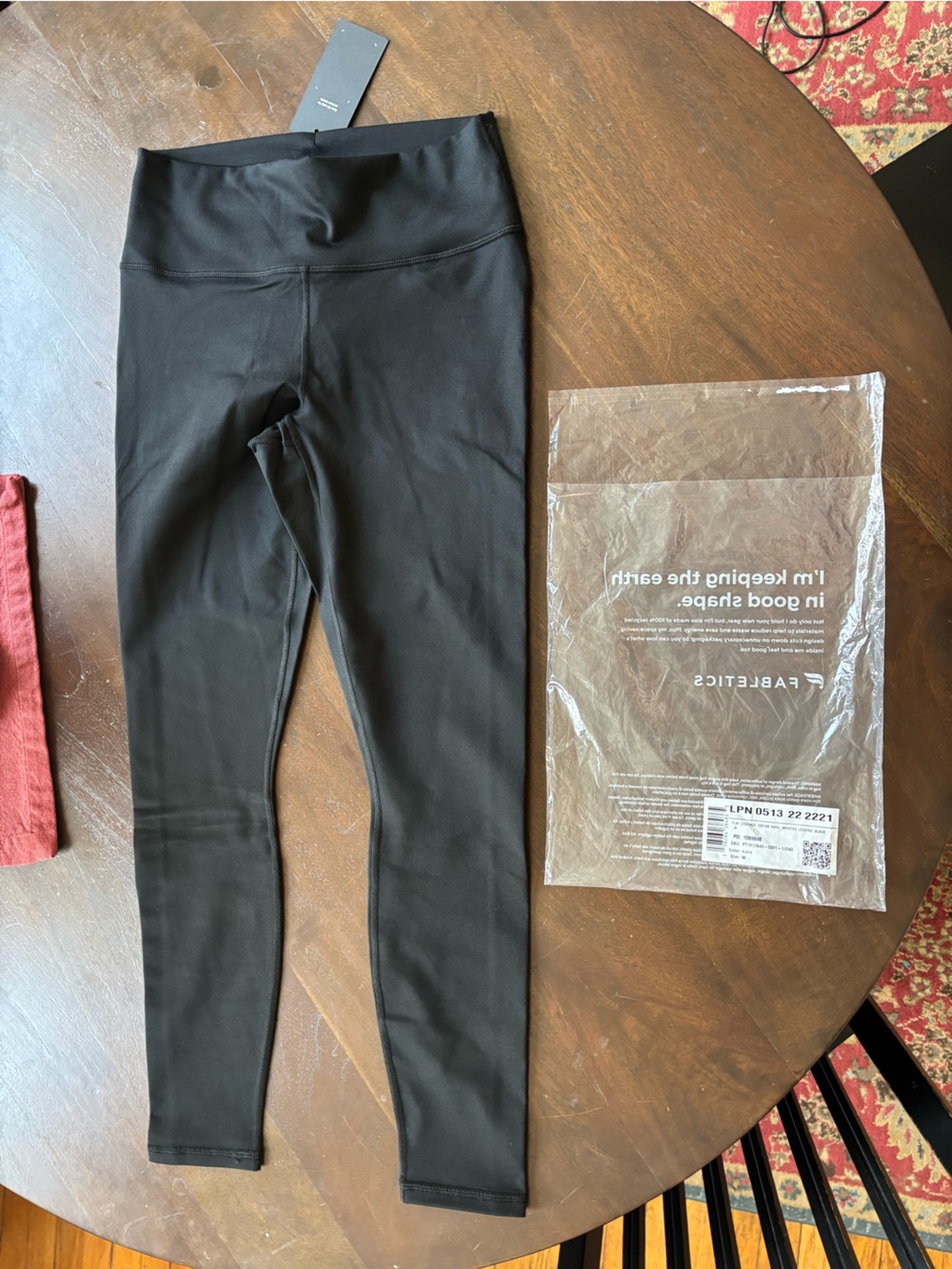 NWT Fabletics Define Powerhold Black High-Rise Performance Leggings